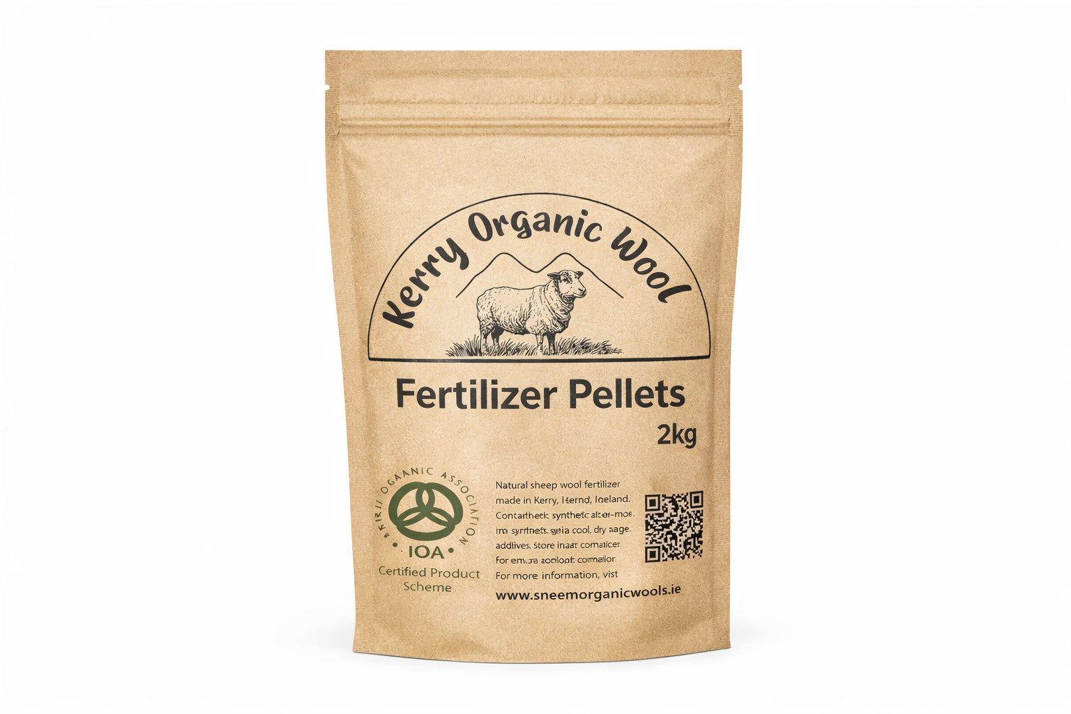 2KG - Raw Sheep Wool Pellets - Organic Fertiliser & Soil Improver